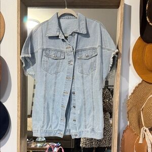 SHEIN Light Blue Denim Jacket